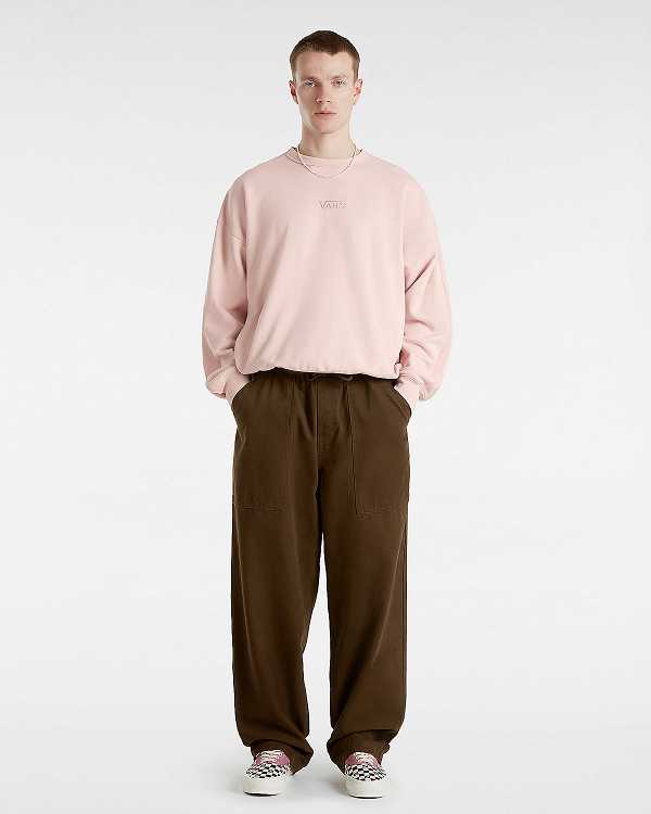 Brown Men Vans Premium Easy Trouser Pants Canada | VN7105634