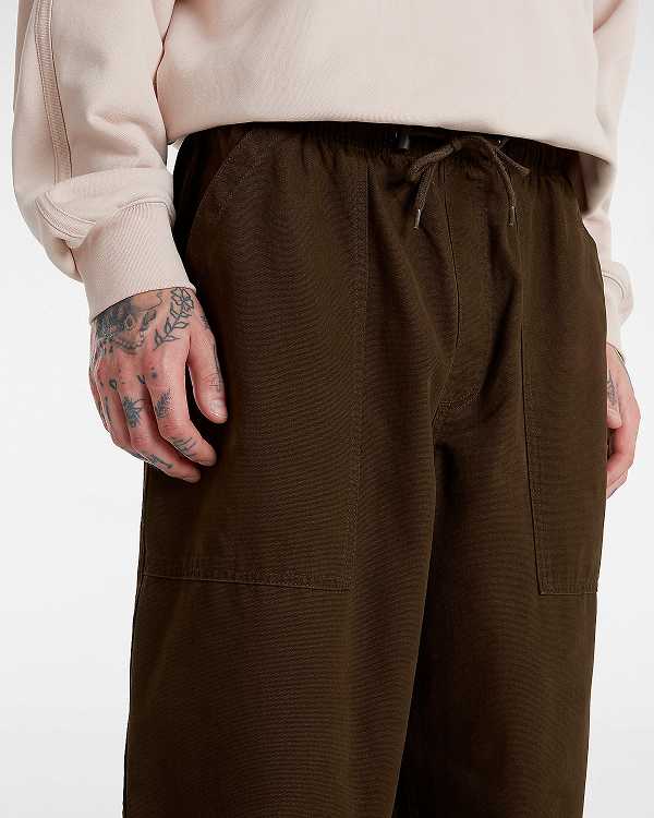 Brown Men Vans Premium Easy Trouser Pants Canada | VN7105634