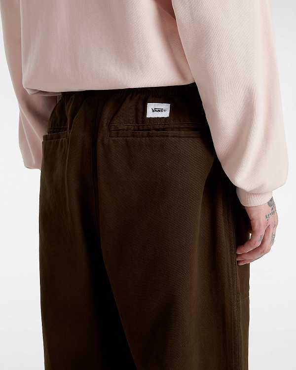 Brown Men Vans Premium Easy Trouser Pants Canada | VN7105634