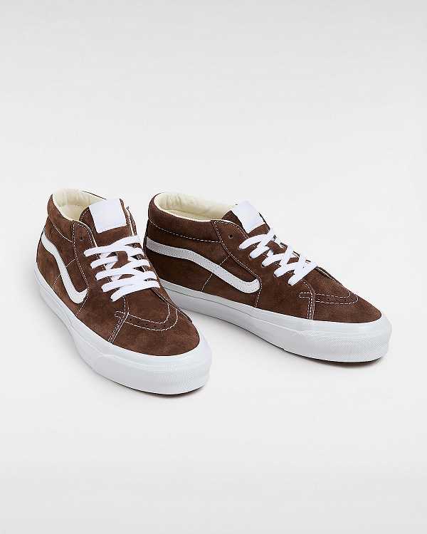 Brown Men Vans Premium Sk8-Mid 83 Sneakers Canada | VN3718045