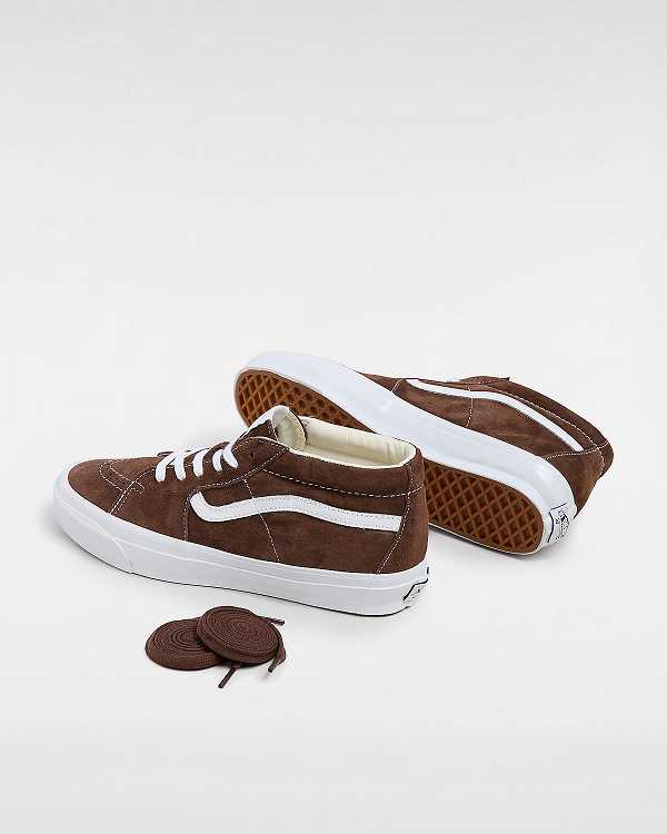 Brown Men Vans Premium Sk8-Mid 83 Sneakers Canada | VN3718045