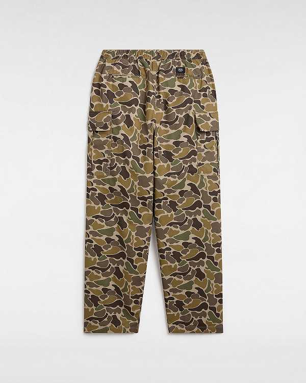 Brown Men Vans Range Cargo Baggy Tapered Elastic Pants Canada | VN3958267