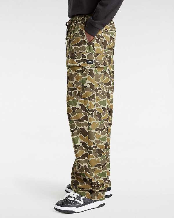 Brown Men Vans Range Cargo Baggy Tapered Elastic Pants Canada | VN3958267