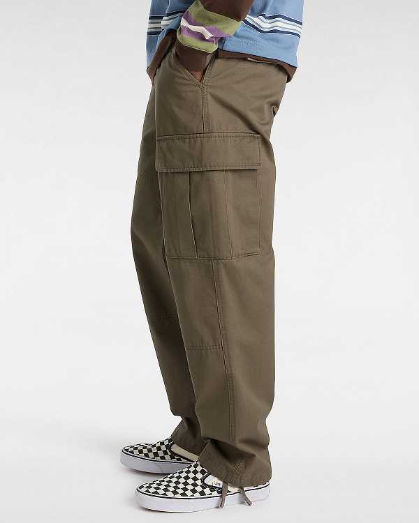 Brown Men Vans Service Cargo Loose Tapered Pants Canada | VN4395216