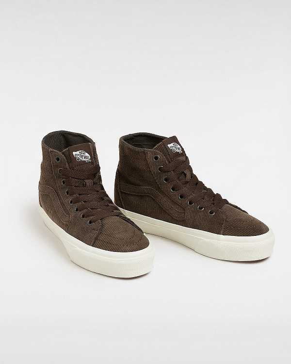 Brown Men Vans Sk8-Hi Tapered Sneakers Canada | VN6450873