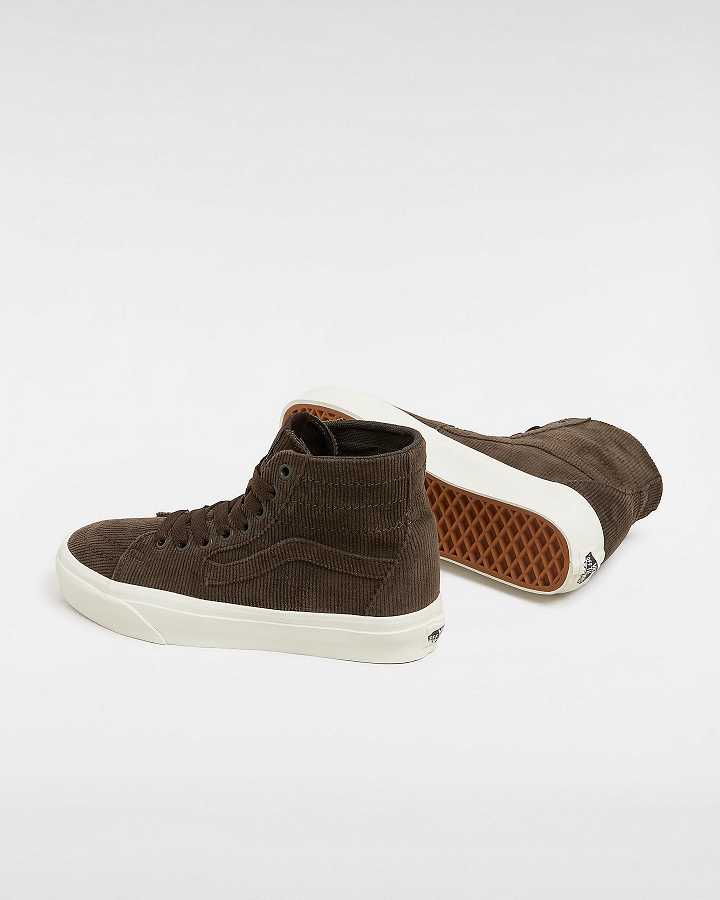 Brown Men Vans Sk8-Hi Tapered Sneakers Canada | VN6450873