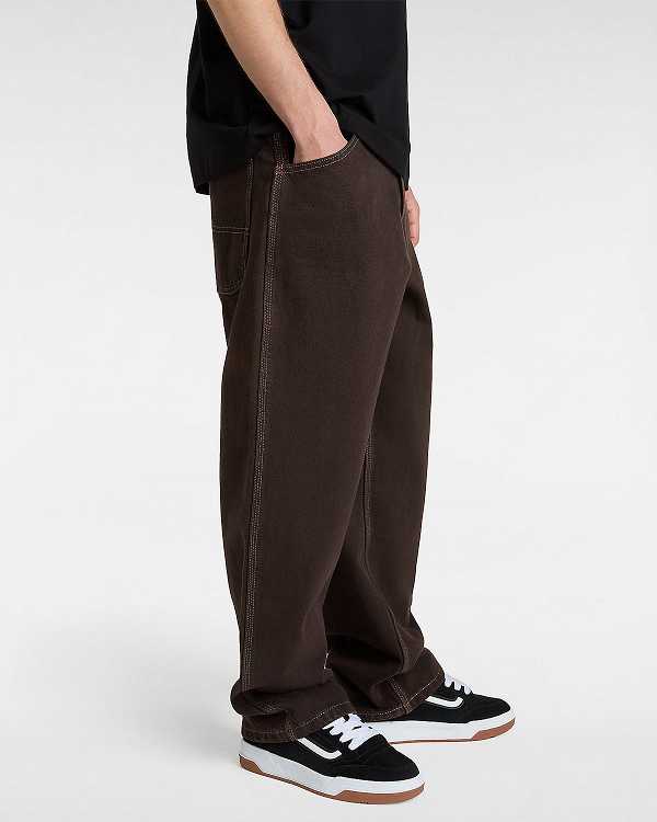 Brown Men Vans Skate Check-5 Loose Pants Canada | VN6924701