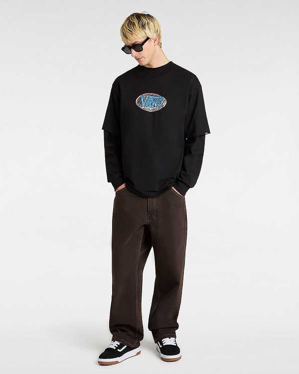 Brown Men Vans Skate Check-5 Loose Pants Canada | VN6924701