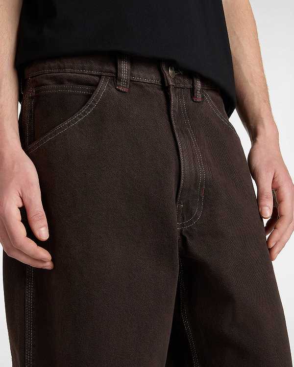 Brown Men Vans Skate Check-5 Loose Pants Canada | VN6924701