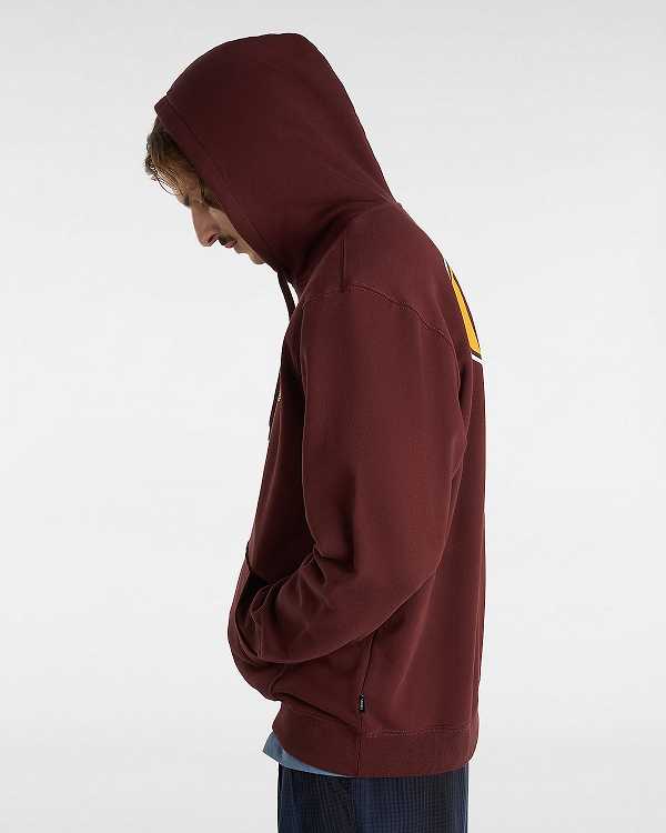 Brown Men Vans Spray On Loose Hoodie Canada | VN1683904