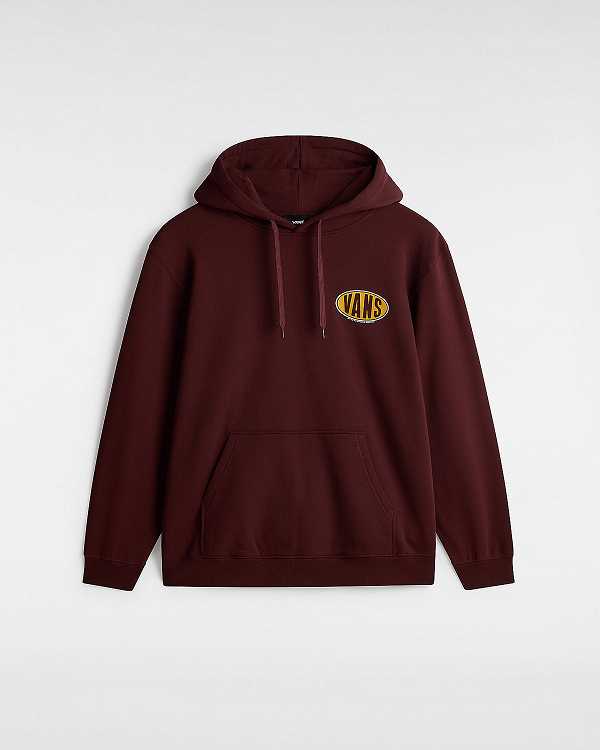 Brown Men Vans Spray On Loose Hoodie Canada | VN1683904