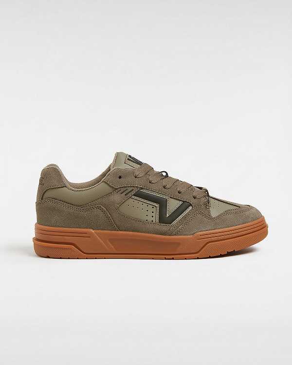 Brown Men Vans Upland Suede Sneakers Canada | VN2145973