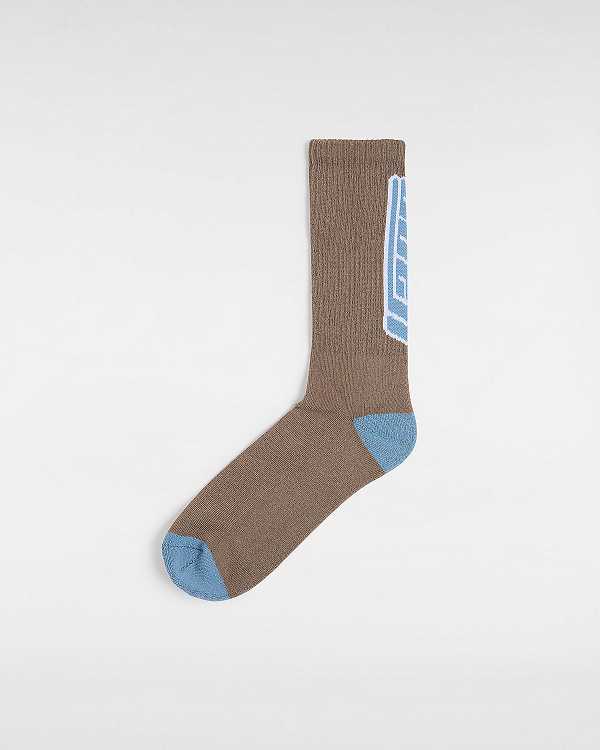 Brown Unisex Vans Faster Crew (1 pair) Socks Canada | VN5731968