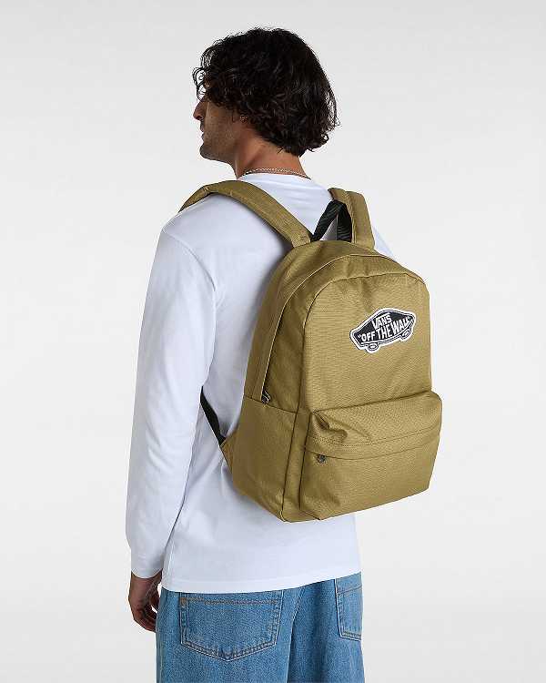 Brown Unisex Vans Old Skool Classic Backpacks Canada | VN5964371
