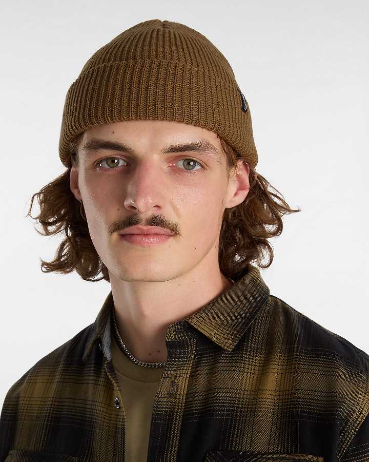 Brown Unisex Vans Original Shallow Cuff Beanie Canada | VN1952368