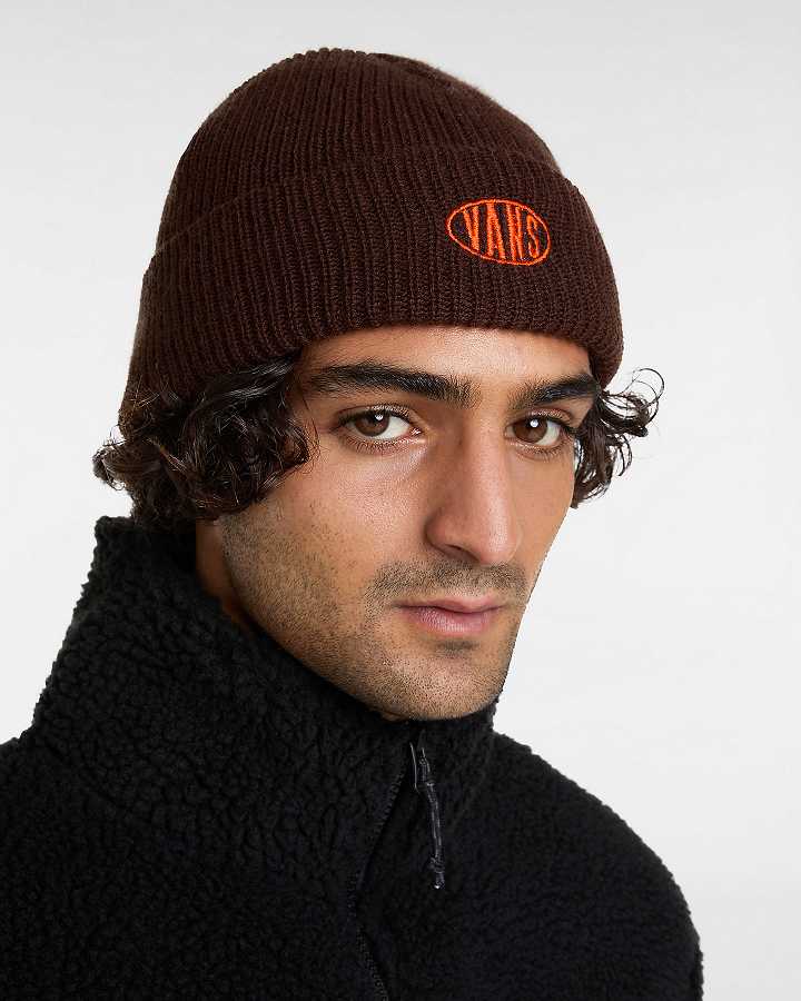 Brown Unisex Vans Spray On Cuff Beanie Canada | VN2830957
