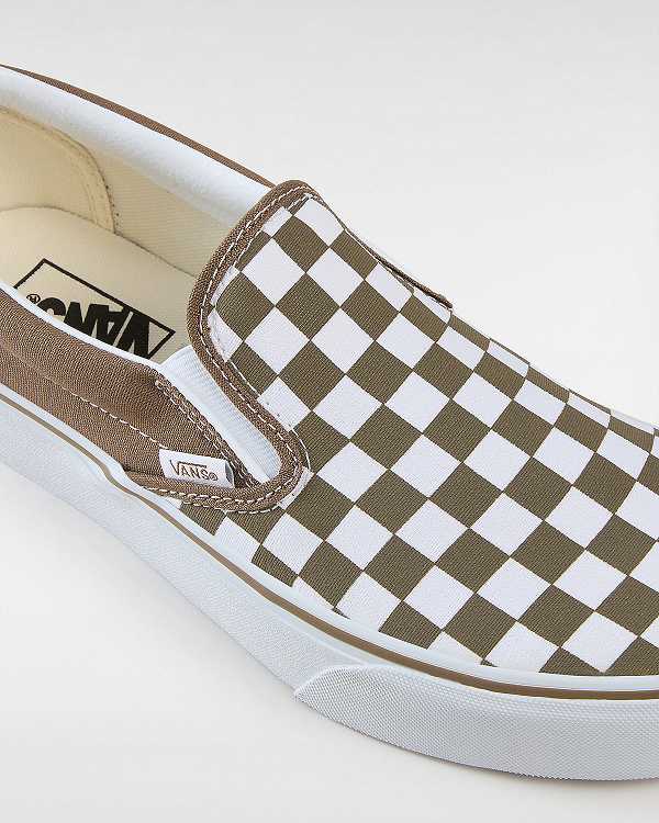 Brown Women Vans Classic Slip-On Platform Shoes Canada | VN5038461