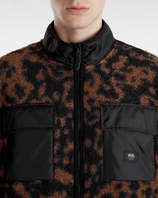 Brown Women Vans Debrusk Loose Sherpa Sweatshirt Canada | VN0138694