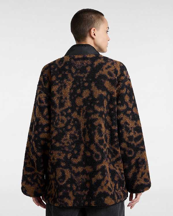 Brown Women Vans Debrusk Loose Sherpa Sweatshirt Canada | VN0138694