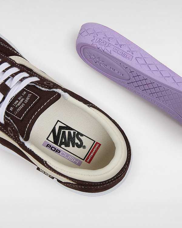 Brown Women Vans Gilbert Crockett Skate Shoes Canada | VN1758293