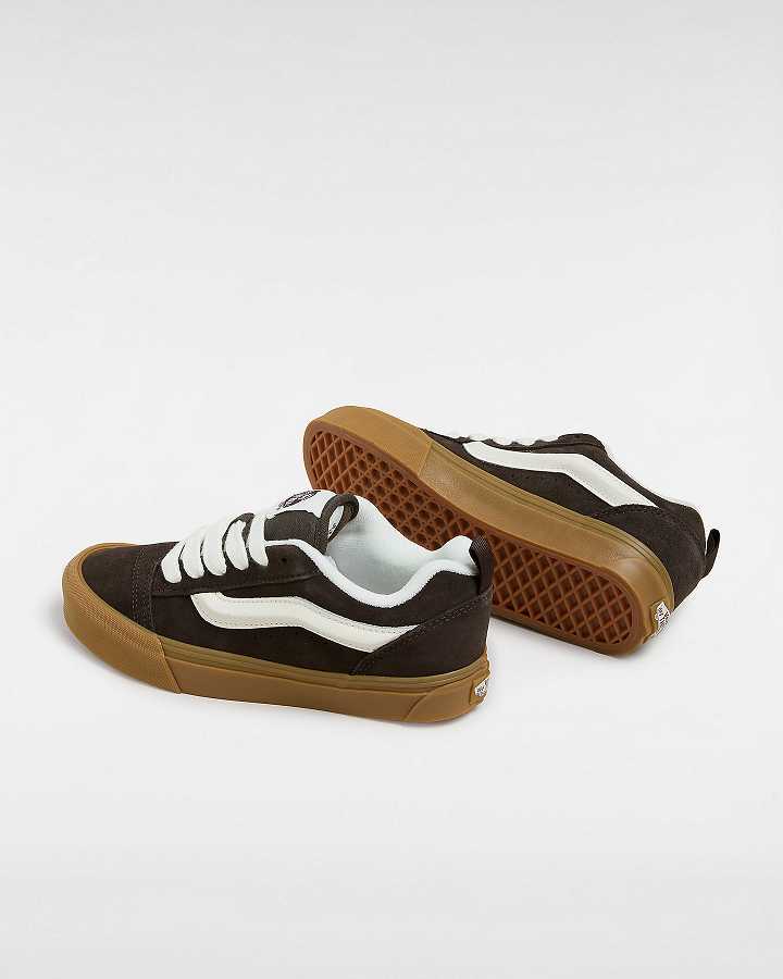 Brown Women Vans Knu Skool Sneakers Canada | VN9230851