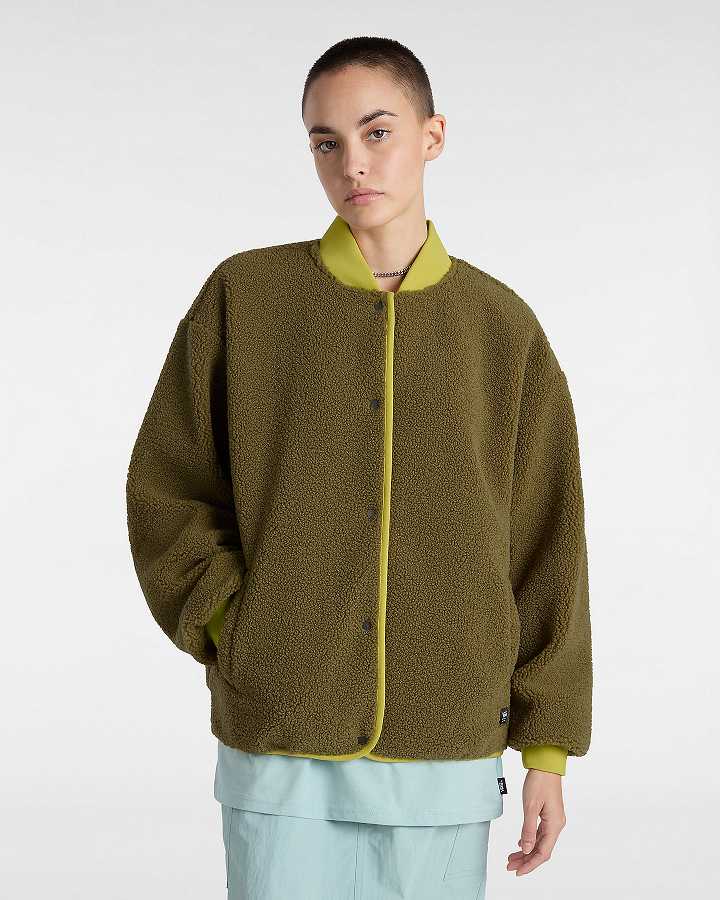 Brown Women Vans Lakehouse Zip Jacket Canada | VN8627491