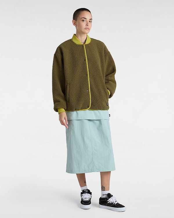 Brown Women Vans Lakehouse Zip Jacket Canada | VN8627491