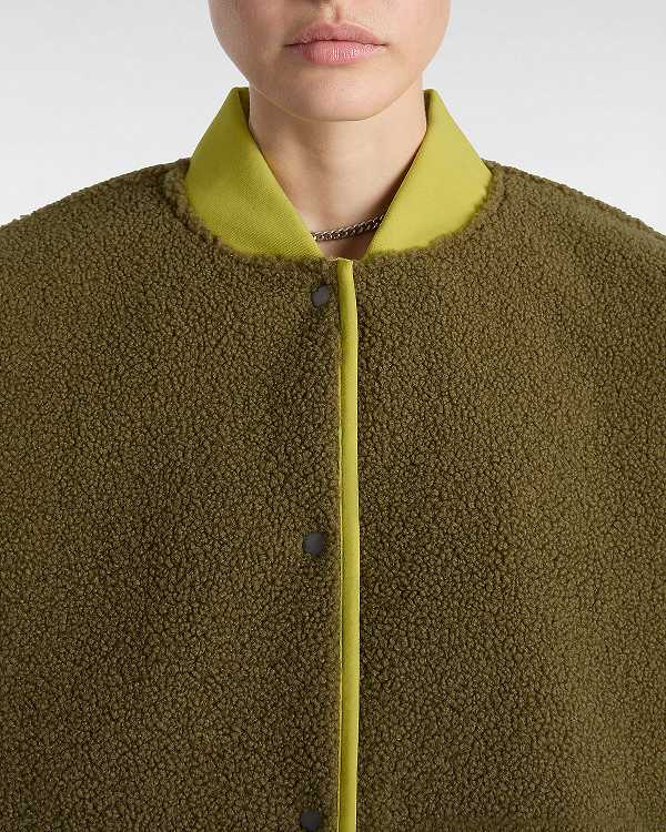 Brown Women Vans Lakehouse Zip Jacket Canada | VN8627491