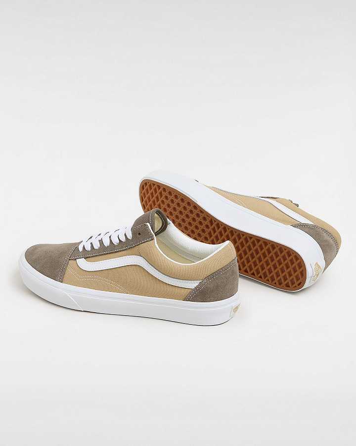 Brown Women Vans Old Skool Canvas Suede Sneakers Canada | VN6430952