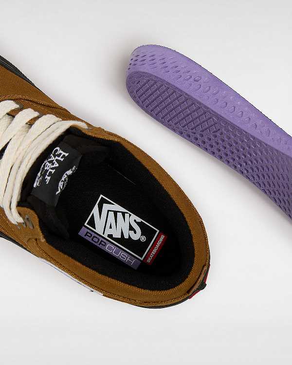 Brown Women Vans Skate Half Cab Duck Canvas Shoes Canada | VN2459137