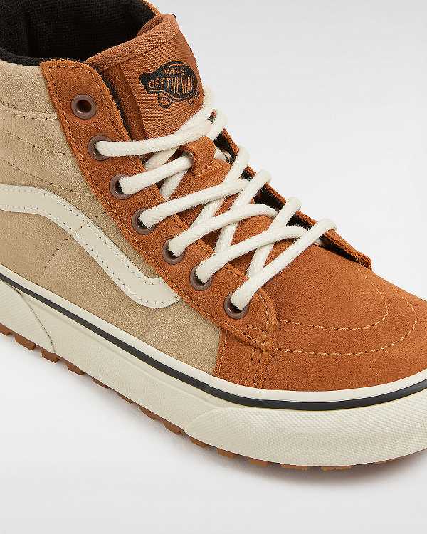 Brown / Orange Kids' Vans MTE Sk8-Hi (4-8 Years) Sneakers Canada | VN0327481