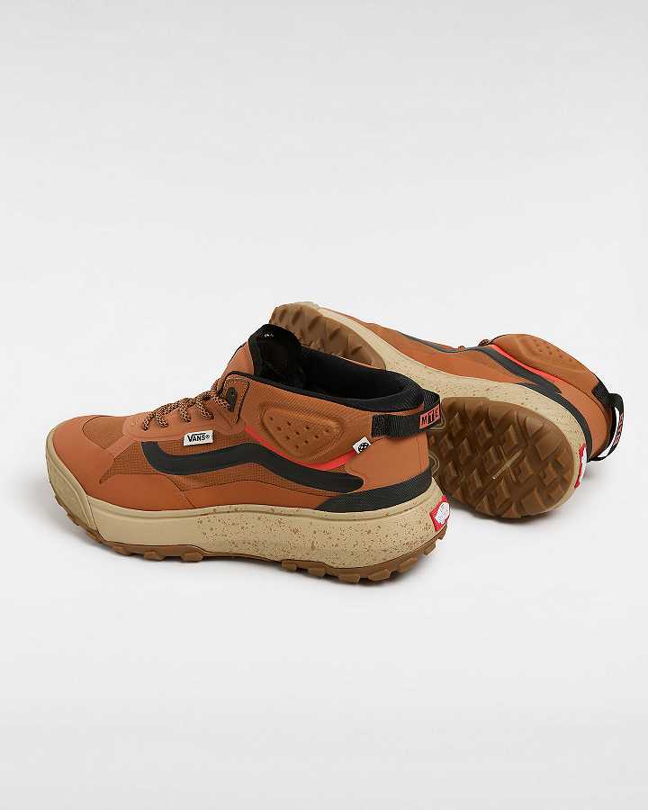 Brown / Orange Men Vans MTE Crosspath Mid Sneakers Canada | VN9028345