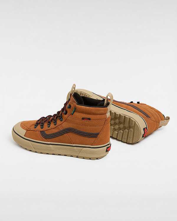 Brown / Orange Men Vans MTE Sk8-Hi DR Waterproof Shoes Canada | VN5289360