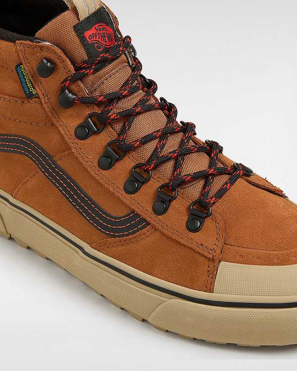 Brown / Orange Men Vans MTE Sk8-Hi DR Waterproof Shoes Canada | VN5289360