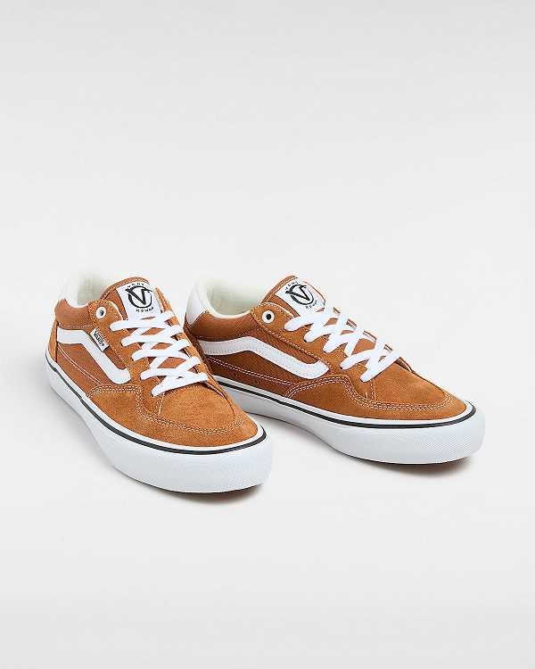 Brown / Orange Women Vans Rowan Skate Shoes Canada | VN1049826