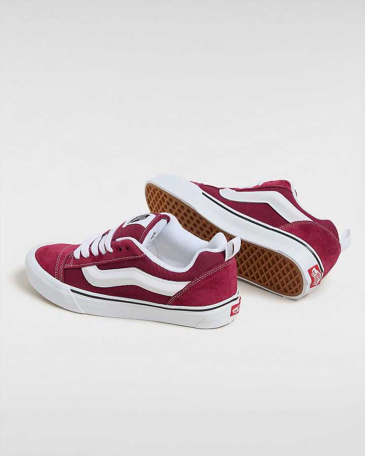 Burgundy Men Vans Knu Skool Sneakers Canada | VN3072196