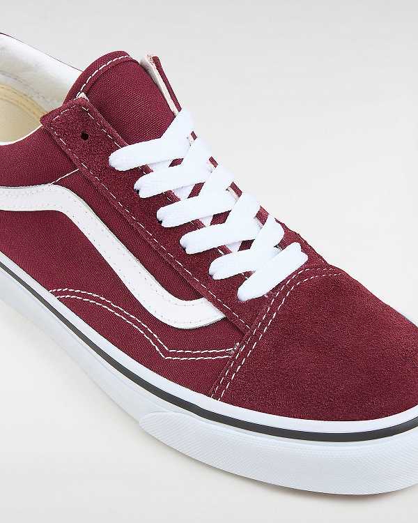 Burgundy Men Vans Old Skool Sneakers Canada | VN6587324