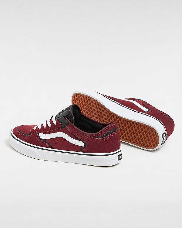 Burgundy Men Vans Rowley Classic Sneakers Canada | VN3875942