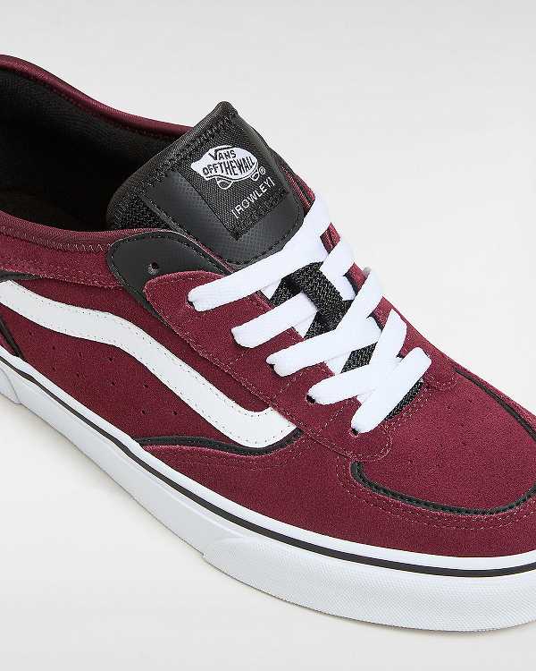Burgundy Men Vans Rowley Classic Sneakers Canada | VN3875942