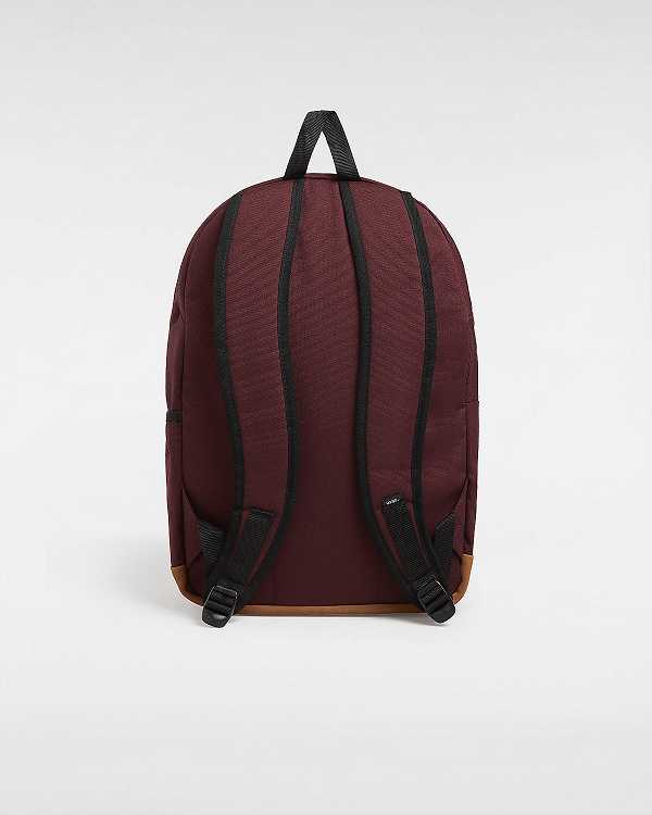 Burgundy Unisex Vans Old Skool Trek Backpacks Canada | VN2108937