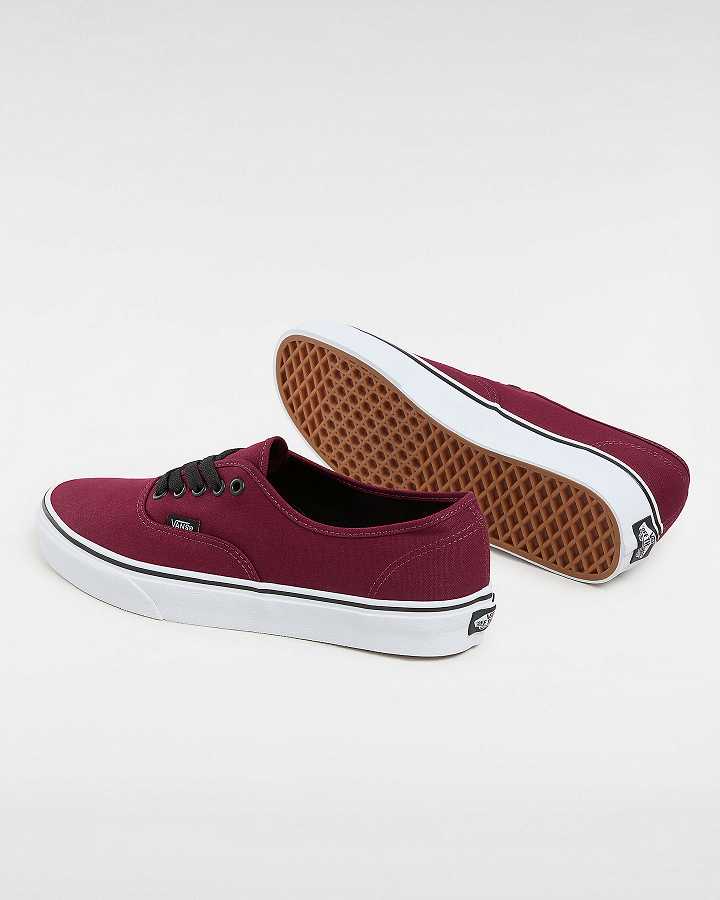 Burgundy Women Vans Authentic Sneakers Canada | VN9328071