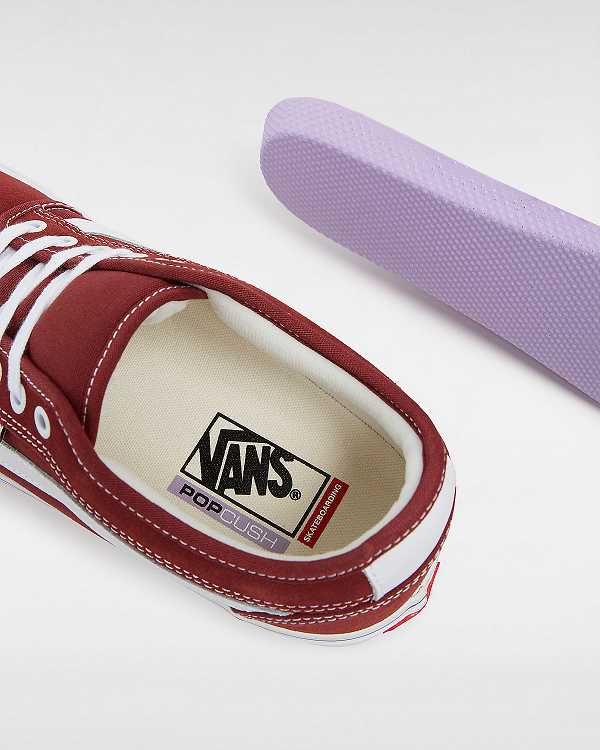 Burgundy Women Vans Chukka Low Sidestripe Skate Shoes Canada | VN0329845