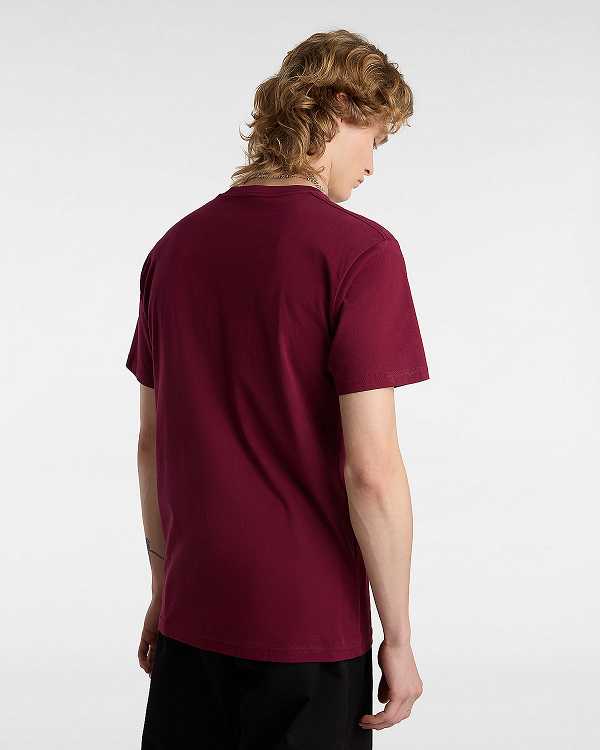Burgundy Women Vans Classic T Shirts Canada | VN7296031