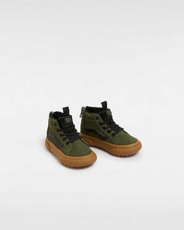 Green Kids' Vans MTE Sk8-Hi Zip (1-4 Years) Sneakers Canada | VN7150682