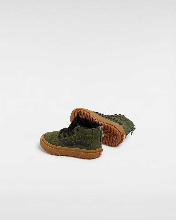 Green Kids' Vans MTE Sk8-Hi Zip (1-4 Years) Sneakers Canada | VN7150682