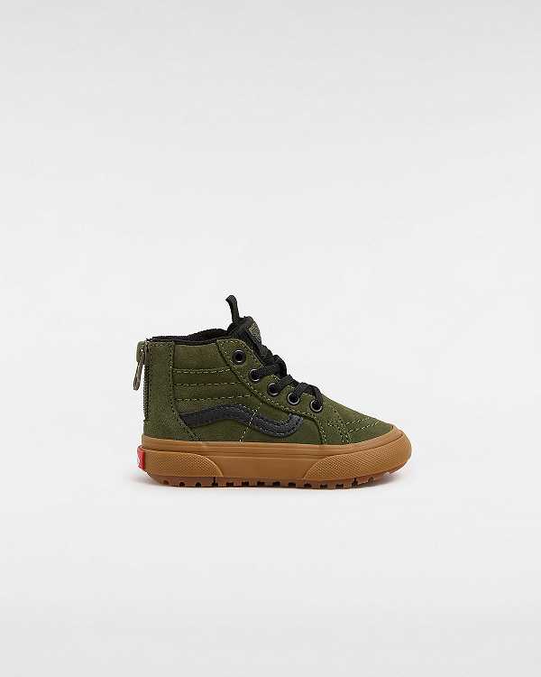 Green Kids\' Vans MTE Sk8-Hi Zip (1-4 Years) Sneakers Canada | VN7150682