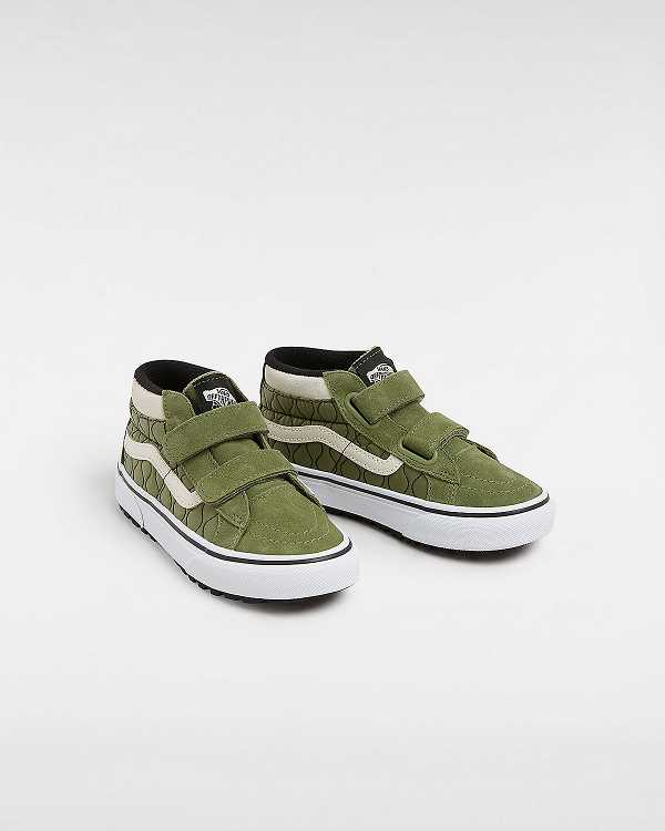 Green Kids' Vans MTE Sk8-Mid Reissue Hook and Loop (4-8 years) Sneakers Canada | VN2843751