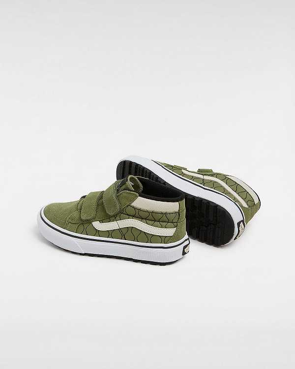Green Kids' Vans MTE Sk8-Mid Reissue Hook and Loop (4-8 years) Sneakers Canada | VN2843751