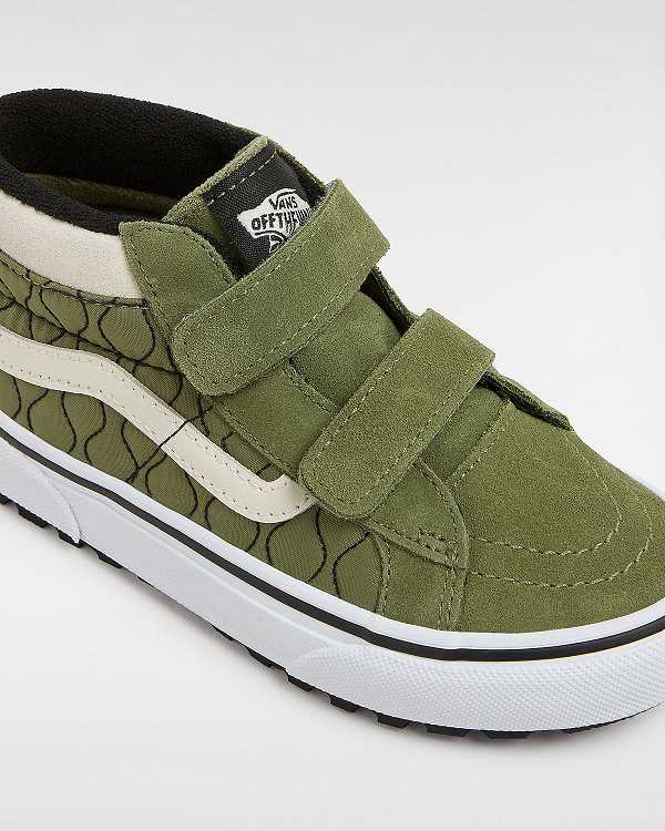 Green Kids' Vans MTE Sk8-Mid Reissue Hook and Loop (4-8 years) Sneakers Canada | VN2843751