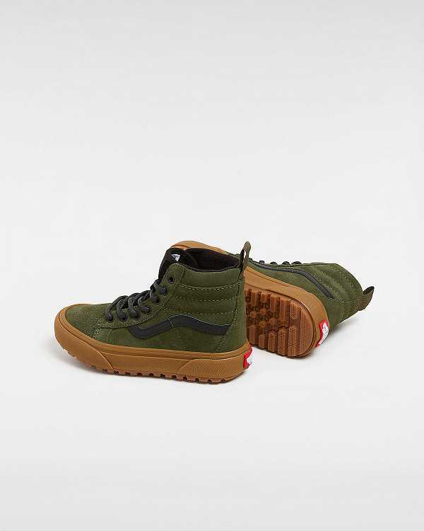 Green Kids' Vans Metallic Pop MTE Sk8-Hi (4-8 Years) Sneakers Canada | VN2053476